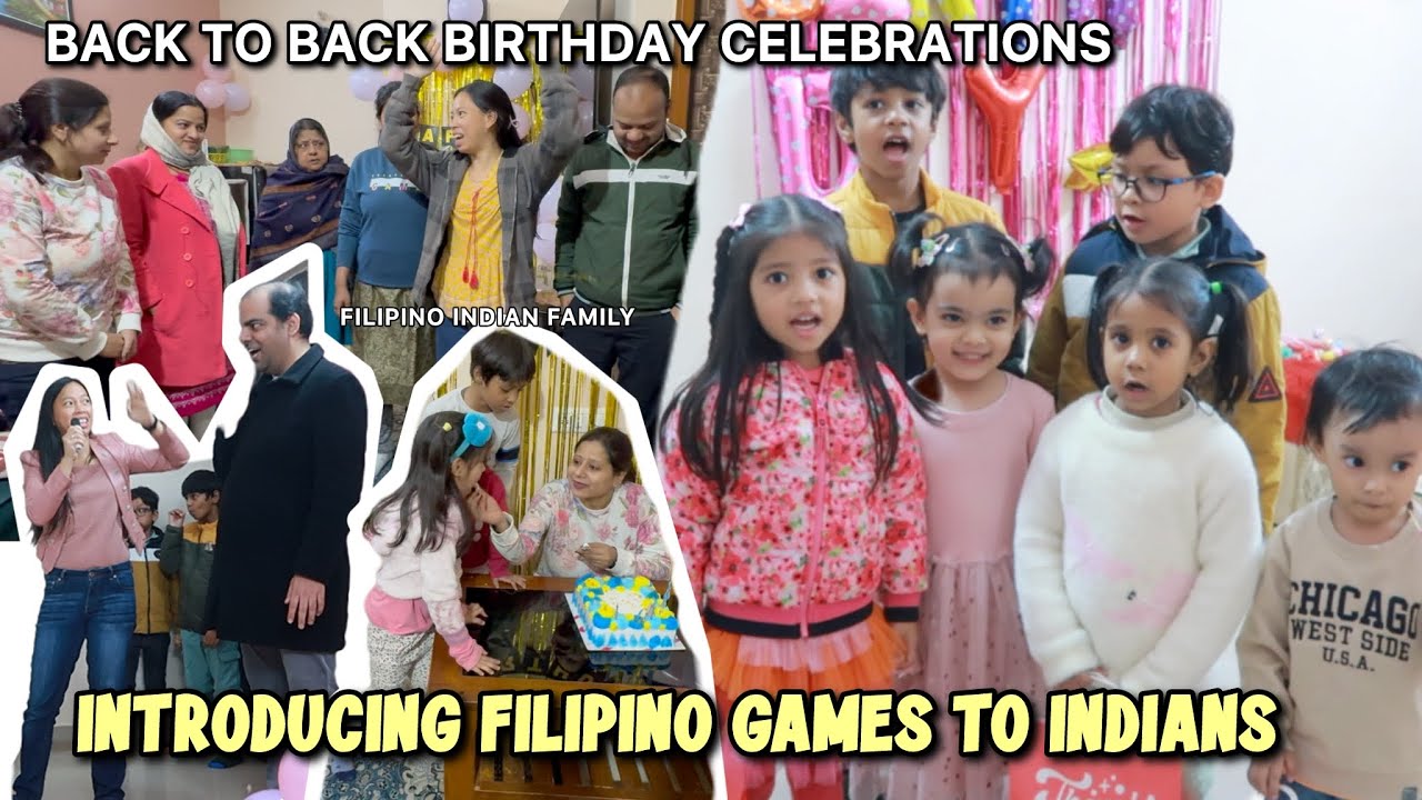 NAGING HOST SA BIRTHDAY PARTY.. INTRODUCING FILIPINO GAMES TO INDIANS♥︎Filipino Indian Family