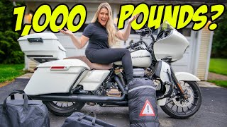 Packing my 1,000 pound Motorcycle for a Camping Trip!