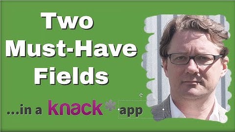 2 Must-Have Fields for Every Object in a Knack Database App