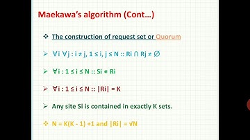 Mutual Exclusion algorithms -PART 3- Maekawa