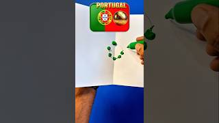 ⚽️🇵🇹I draw the flag of Portugal#futbol #subscribe#beautiful#PORTUGAL