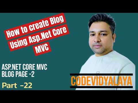 How to create blog page in Asp.net Core MVC Part -2 Blog Part -22