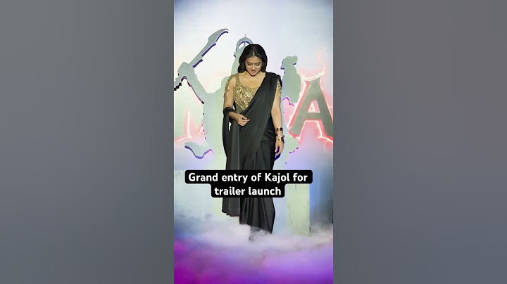 Grand entry of Kajol for trailer launch #movie #entertainment #music #kajol #trailerout #funny