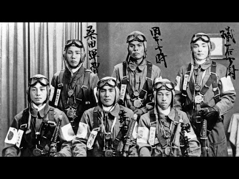 ww2: kamikaze attack (colour footage)