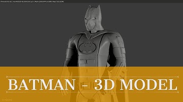 Batman Figure - 3D Model - Render Preview