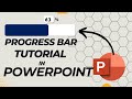 How to make this VIRAL PROGRESS BAR ANIMATION in POWERPOINT!(TUTORIAL 2024)