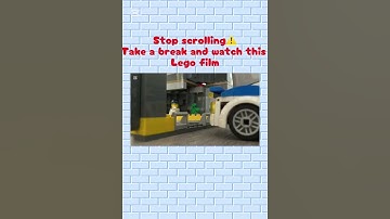 Take a break and stop scrolling⚠️⚠️#lego #stopmotion #stopscrolling