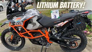 Installing the Earth-X Lithium Battery on a KTM 1290 SAR - Huge Improvement! by Epic Adventures Offroad 12,977 views 2 years ago 7 minutes, 22 seconds