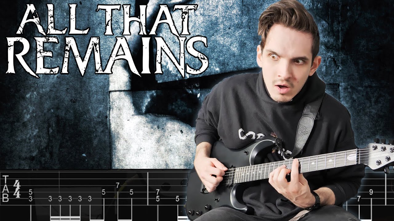 All That Remains Six Guitar Cover Nik Nocturnal Tabs YouTube