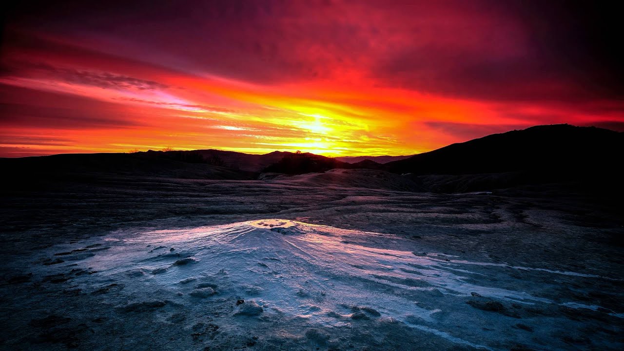 Mud Volcanoes Sunset ProRes 422 4K HQ