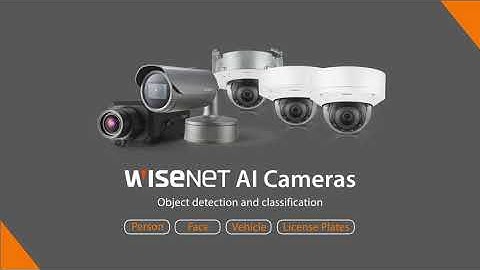 Wisenet P Series AI 4K cameras