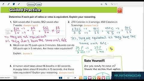 Grade 6, course 1, chapter 1, Lesson 6, part 2, equivalent ratios