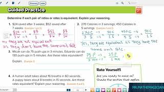 Grade 6, course 1, chapter 1, Lesson 6, part 2, equivalent ratios