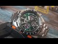 Seiko Prospex SSC933 Speedtimer Solar Chronograph Green Sunray
