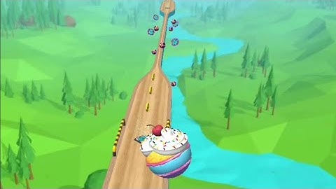 Going Balls Speedrun Gameplay levels 102-104. Cake Ball