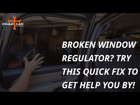 Broken Window Regulator? Here is a quick, temporary fix to get you by!