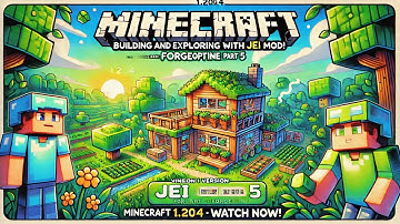 Minecraft 1.20.4 | Building and Exploring with JEI Mod! [ForgeOptifine] # 5