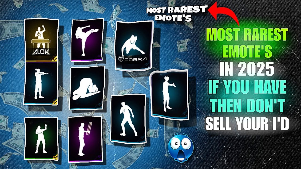 MOST RAREST EMOTE'S IN 2025  😱