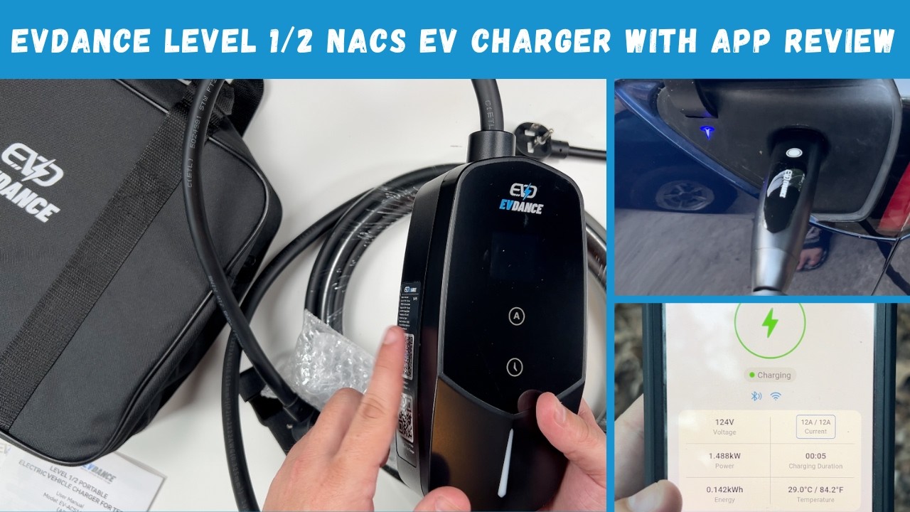 EVDANCE Level 1/2 NACS EV Charger with App Review