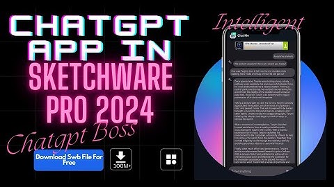 ChatGPT App In SketchWare Pro 2024 #sketchwarepro #ChatGPT #ChatGPTapp #fastersoftwaredeveloper