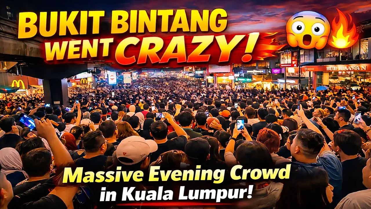 Bukit Bintang went Crazy! 😳🔥 Massive Night Crowd In Kuala Lumpur! Walking Tour 2026