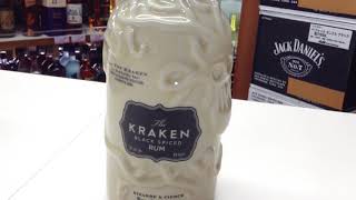 お酒通販　クラーケン・セラミックボトル　たこすみを思わせるブラック＆パンチの効いた上級者向けラム