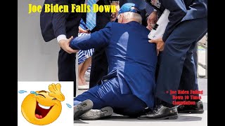 Joe Biden Falls Over Again + 10 Times Falling Down Compilation😂        #viral #biden #compilation