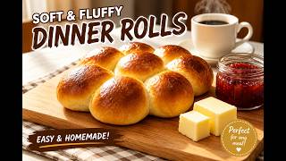 Soft & Fluffy Homemade Dinner Rolls | Easy Bread Recipe screenshot 3