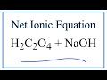 Chemical Reactions and Ionic Equations