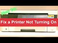 Fix a printer that won't turn on - How to do a hard start / reset / power on Brother printer