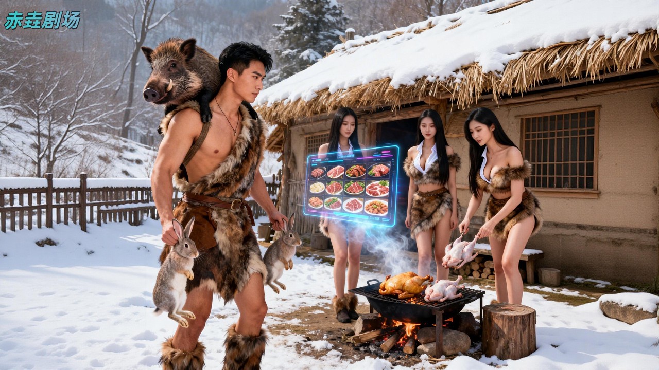 Бедняга пробудил чудо-систему, чтобы защитить 5 вдов и есть мясо во время голода.