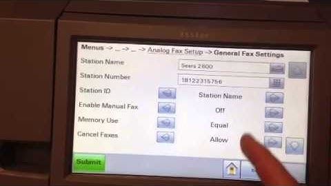 Lexmark Fax setup vid 4