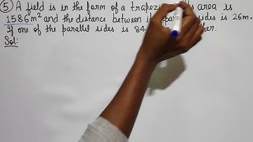 Q.4 & Q.5 - EXERCISE 18A - Chapter 18 Area of a Trapezium and a Polygon - CLASS 8 R S Aggarwal