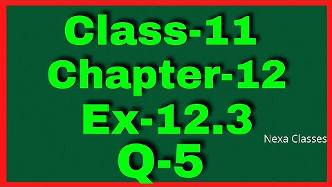 Ex-12.3 Q-5 Class 11 ( Introduction to 3D ) NCERT Math