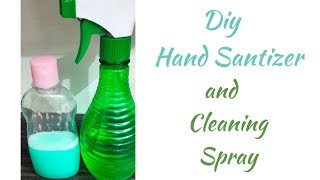 How To Make Hand Sanitizer Cleaning Spray Diy Homemade Hand Santizer