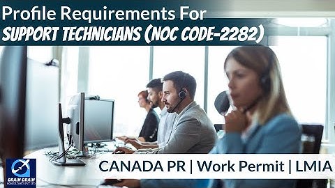 User Support Technicians- Profile Description for Canada Work permit, LMIA and PR | NOC CODE 2282