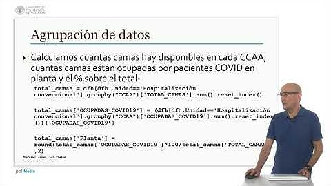 Pandas: Resolución de un ejercicio real. Agrupación de datos y resultado. | 29/77 | UPV