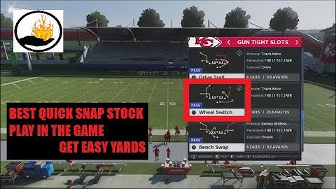 MADDEN 21   BEST QUICK SNAP STOCK PLAY IN THE GAME   GET EASY YARDS