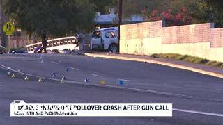 One woman dead after rollover crash in Phoenix crash was linked to earlier gun call