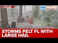Florida Resident Captures Hail Battering Orlando-Metro Area image