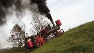 Hill climbing with a Minneapolis steam traction engine0