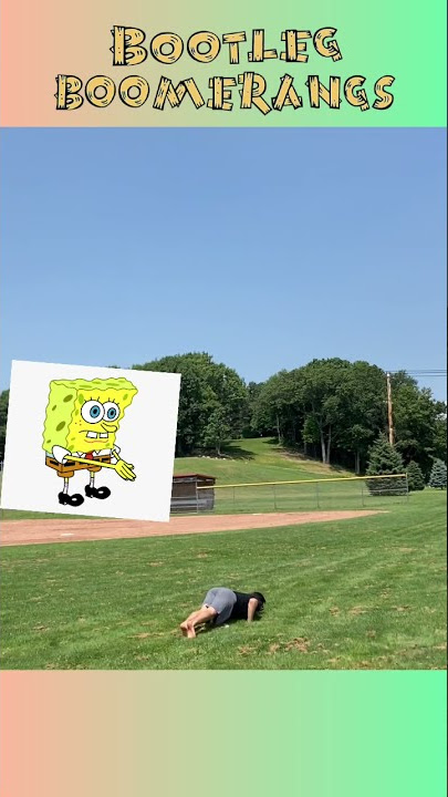 Throwing a Real Handmade Boomerang feat. Spongebob #shorts