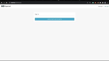 Apache Superset Integration with Keycloak