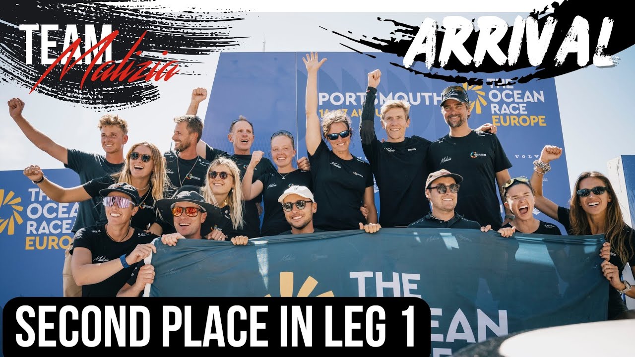 ⁣Leg 1 Arrival in Portsmouth - The Ocean Race Europe - Team Malizia