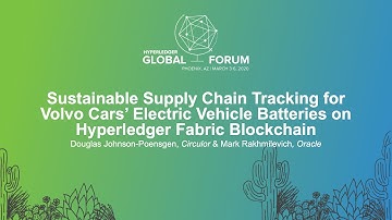 Sustainable Supply Chain Tracking for Volvo Cars’ El... Douglas Johnson-Poensgen & Mark Rakhmilevich