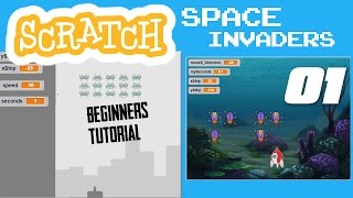 Scratch 101 Beginners Tutorial: Make a Space Invaders Game Tutorial 01 / 07 screenshot 1