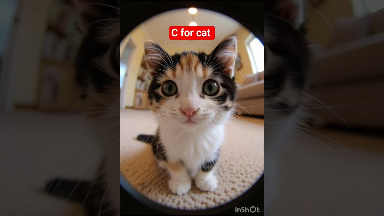 C for cat l ABC for kids l Nursery Rhymes # Kids #shortvideo #children #ytshorts #short #shortsfeed