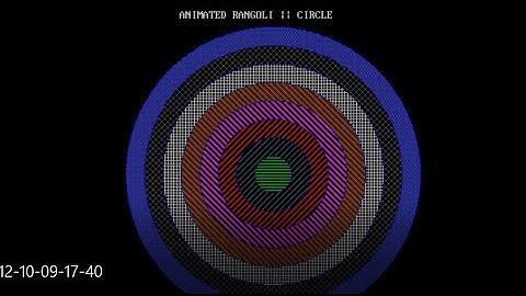How to Draw an Animated Circle  in  Computer Graphics || Animated Rangoli || Computer Graphics.