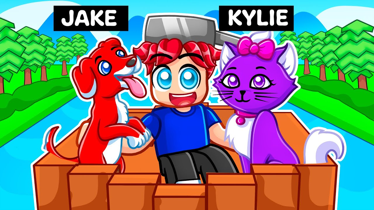 My Friends TURNED into PETS in Roblox Build a Boat!