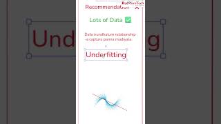 What is Underfitting? | Real-World Example Explained in Tamil | Red9SysTech